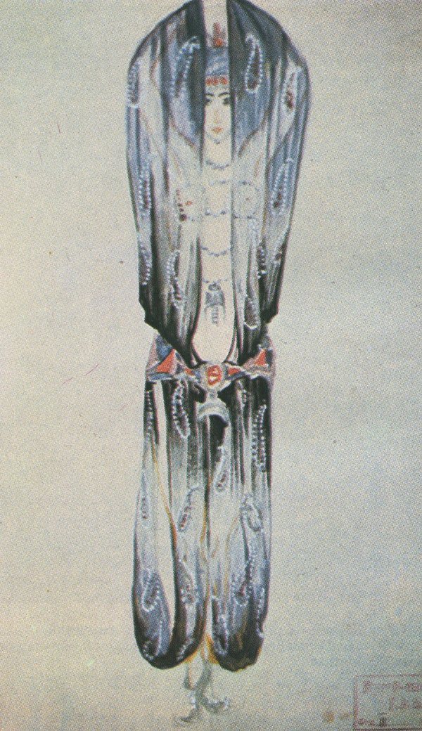Эскиз художника М. И. Курилко к опере «Хованщина» в постановке Большого театра, 1928 год. Костюм персидки