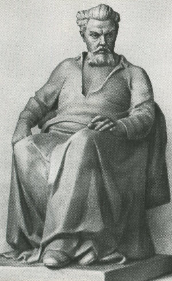 Скульптурный портрет М. П. Мусоргского работы Г. Гликмана